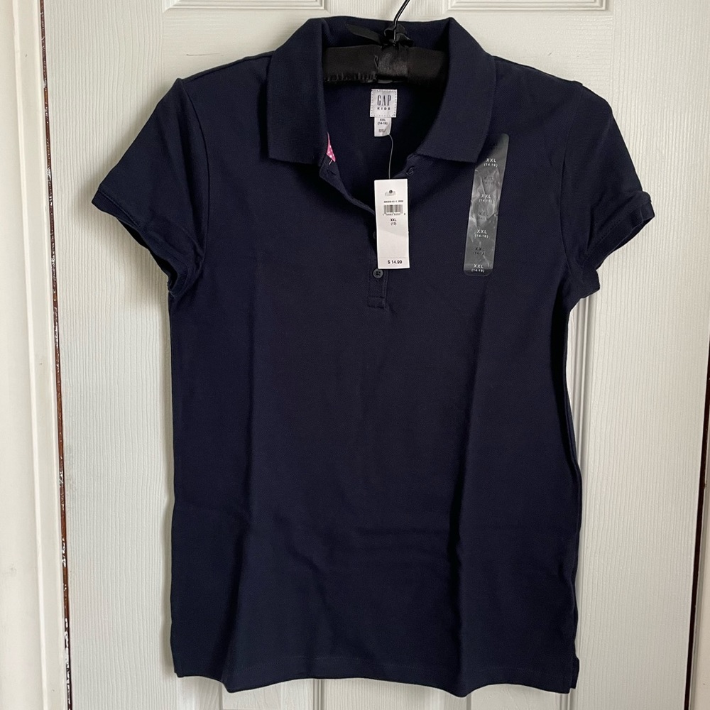 2 GAP KIDS Girls NWT Polo Navy XXL (13)